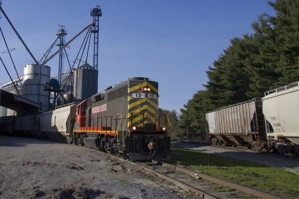 BB 13 is seen Switching Augusta CO-OP located on the east side of Staunton, VA