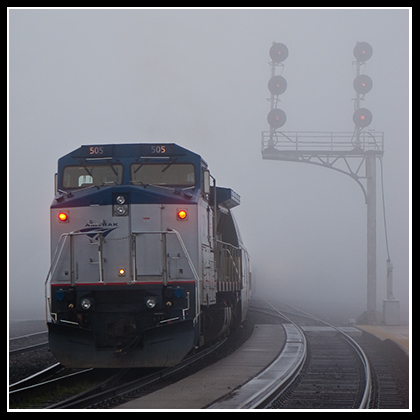 Amtrak 500 In The Fog