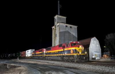 KCS 3969 leads NS 214 westbound by Hagerstown Block in Marshall, VA - Night Stalker Photo Works, LLC photo